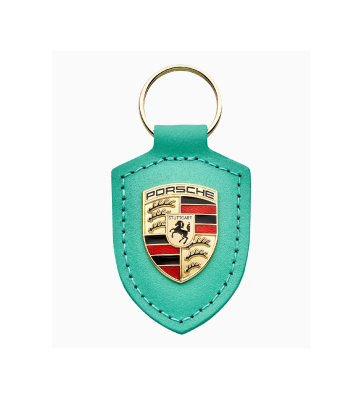 Porsche Crest Keyring - Mint Green 